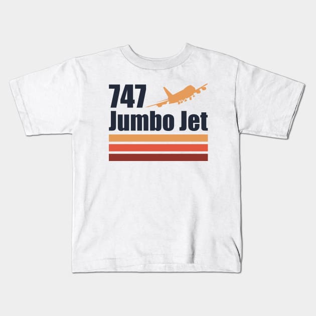 747 Jumbo Jet Kids T-Shirt by TCP